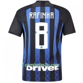 Camisolas de Futebol Inter de Milão Rafinha 8 Equipamento Principal 2018/19 Manga Curta